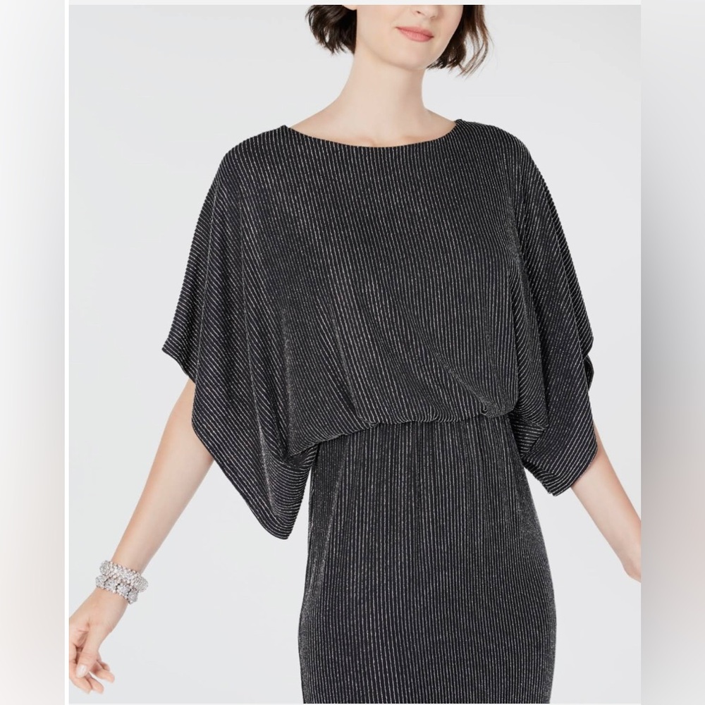 Women's Metallic Blouson Dress